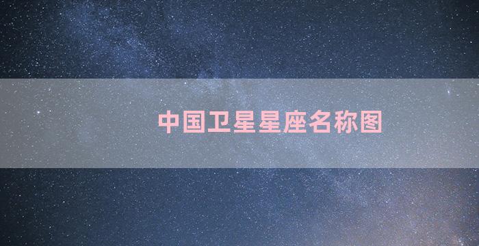中国卫星星座名称图